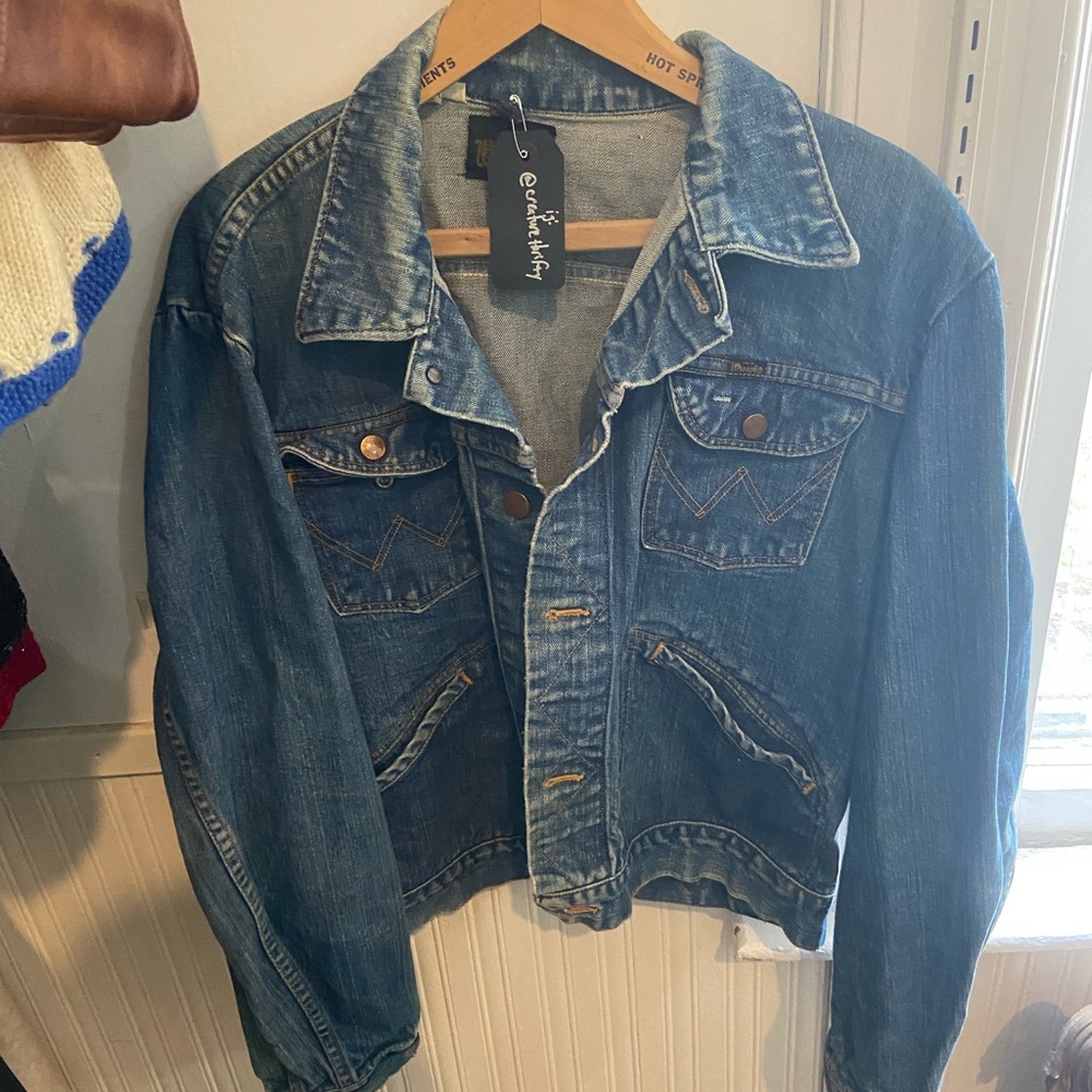 Vintage 1970s Wrangler Denim Jacket Size 44